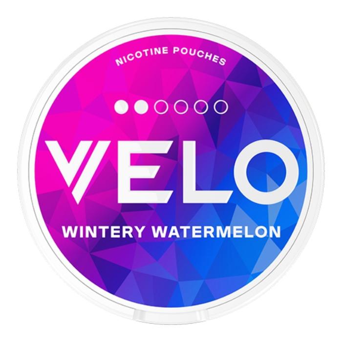 Bild 1, VELO Wintery Watermelon Mini snusdosa framsida