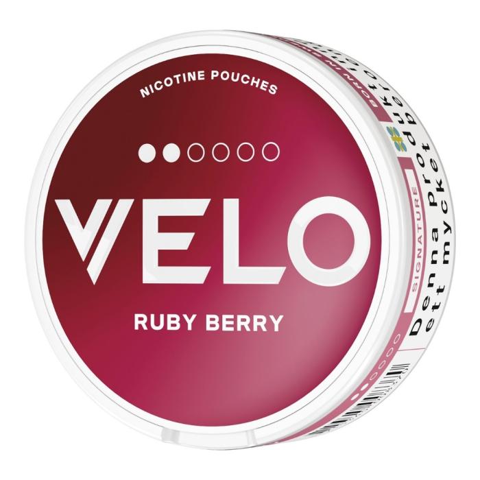 Bild 4, VELO Ruby Berry Mini snus dosa med bärsmak
