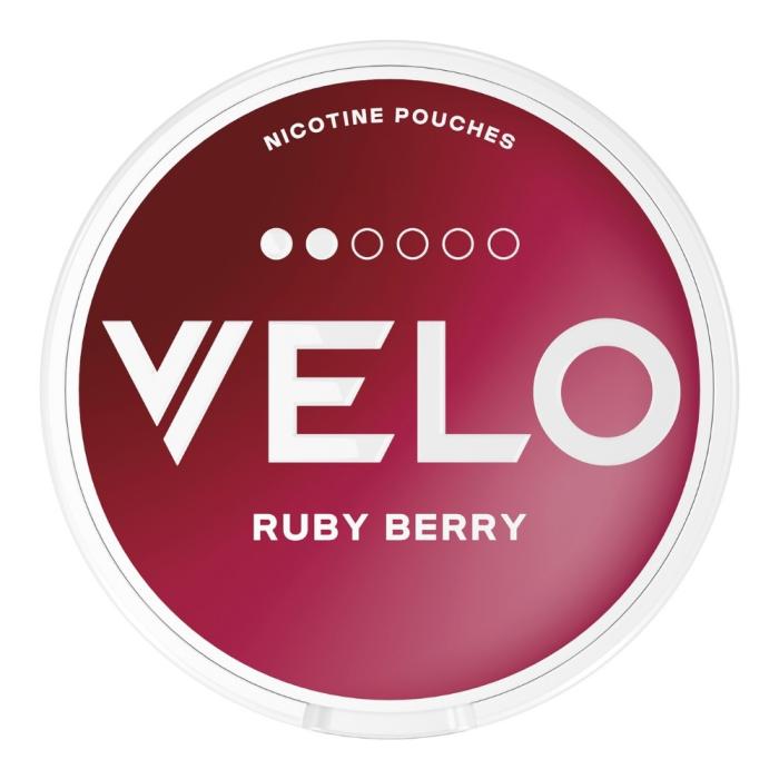 Bild 1, VELO Ruby Berry nikotin snus dosa