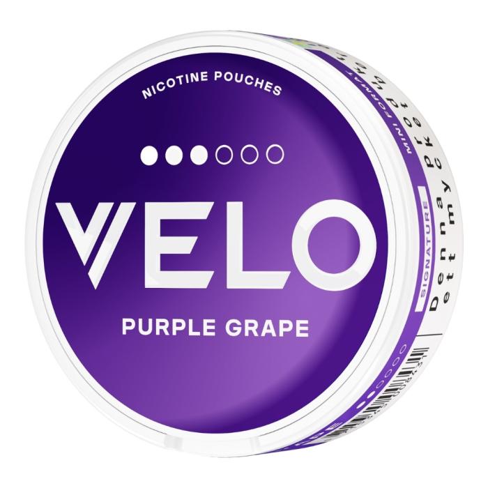 Bild 4, VELO Purple Grape Mini stark snus med druvsmak