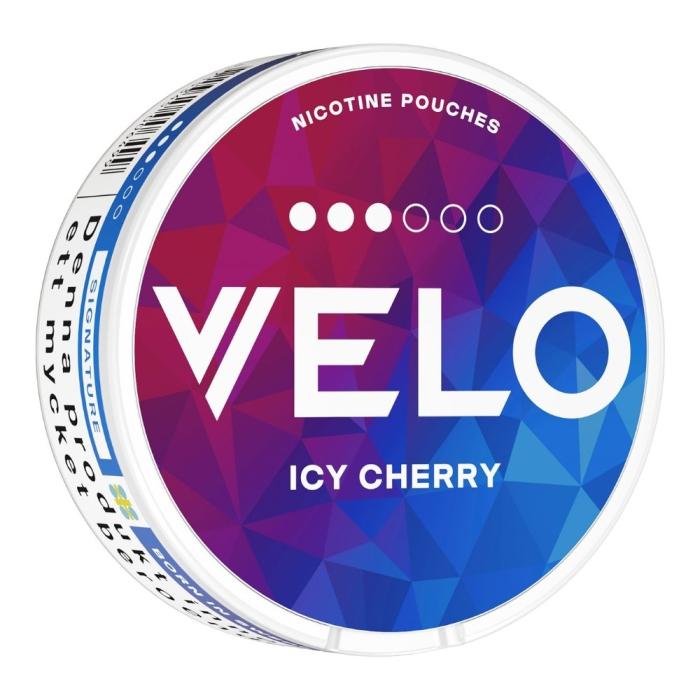 Bild 5, VELO Icy Cherry nikotinpåsar dosa