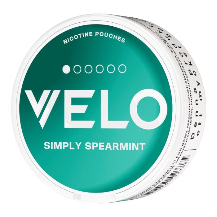 Bild 4, VELO Simply Spearmint mini nikotinpåsar dosa