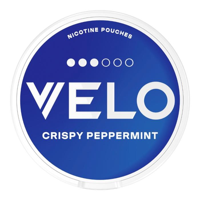 Bild 1, velo crispy peppermint dosa framsida