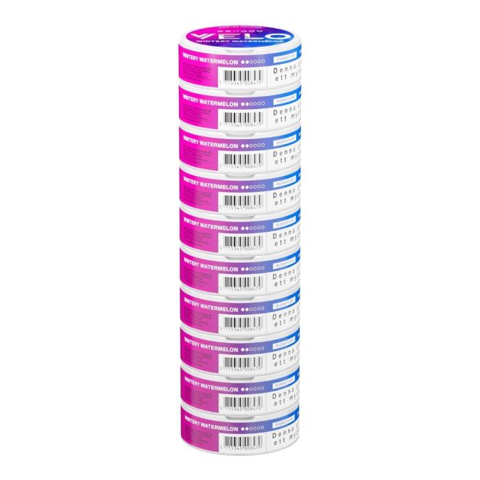 Bild 2, VELO Wintery Watermelon Mini snus stock 10-pack